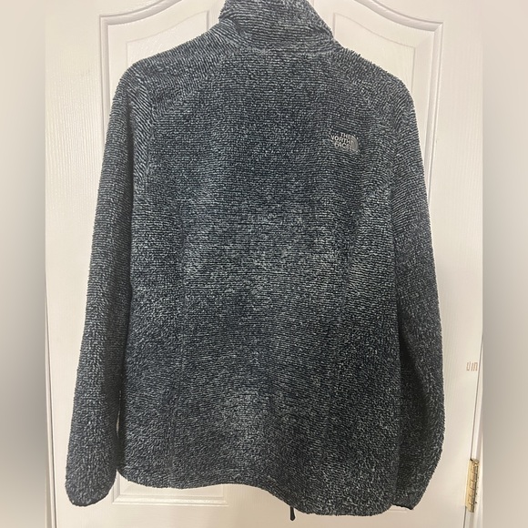 The North Face Womens Full Zip Shady Blue Marled Sherpa Fleece Jacket Size LG - Picture 15 of 15